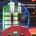thumbnail image 3 of LBECLEY Type C Cable 10Ft Android Super Cable Charging Micro Usb 5A Cable Fast Alloy Fast Charging Sync Data Cord 5A Usb Cable G8 Plus Red One Size, 3 of 6