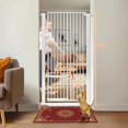 55.1” Extra Tall Cat Gate for Doorway, 40.5”46” Wide Extra Tall Pet