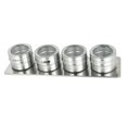 thumbnail image 4 of Estante De Almacenamiento De Especias De Acero Inoxidable / Tarros De Condimento Juego De Contenedores Para La Cocina Del Hogar, Hotel, Restaurante, C 4 piezas Baoblaze Jarra de especias de acero inoxidable 3pcs, 4 of 8