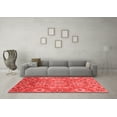 thumbnail image 3 of Ahgly Company Indoor Square Abstract Red Modern Area Rugs, 5' Square, 3 of 4