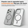 thumbnail image 6 of Allytechgroup Magsafe Competible Phone Case for Apple iPhone 13 Pro Max, with Screen Protector Transparent Matte Back Cover Anti-Scratch Slim Shockproof Case for Women Men, Gray, 6 of 7