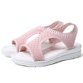 thumbnail image 4 of Womens Platform Sandals Sport Fish Mouth Wedges Casual Summer Slide Sandals #283 Pink, 4 of 6