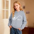 thumbnail image 2 of IWRICH Love Horse Hoodie for Kids Girls Hooded Sweatshirt Crew Neck Long Sleeve Pullover Tops,Size 2-14 Years Grey 140, 2 of 4