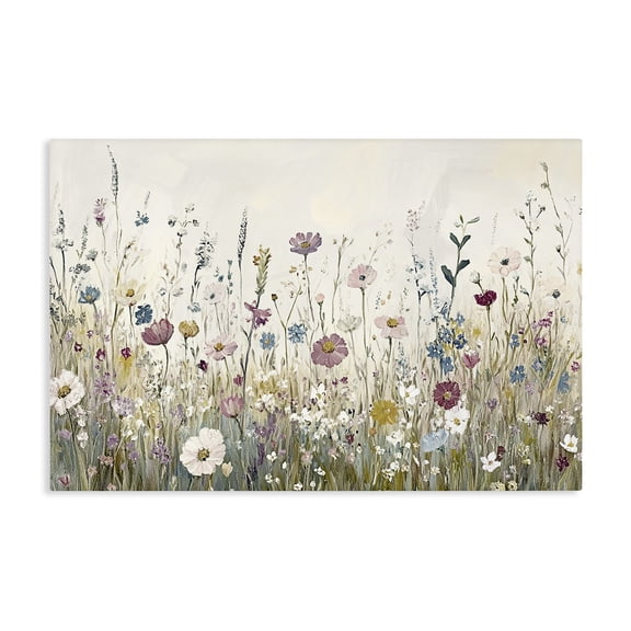 Stupell Industries Spring Blooms Pastoral Meadow Canvas Wall Art, design by Kim Allen