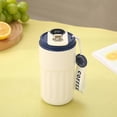thumbnail image 2 of Termo para café con indicador de temperatura, tazas de café con tapa, taza portátil de acero inoxidable con aislamiento térmico, para bebidas frías y calientes, taza de viajeScvvd, 2 of 4