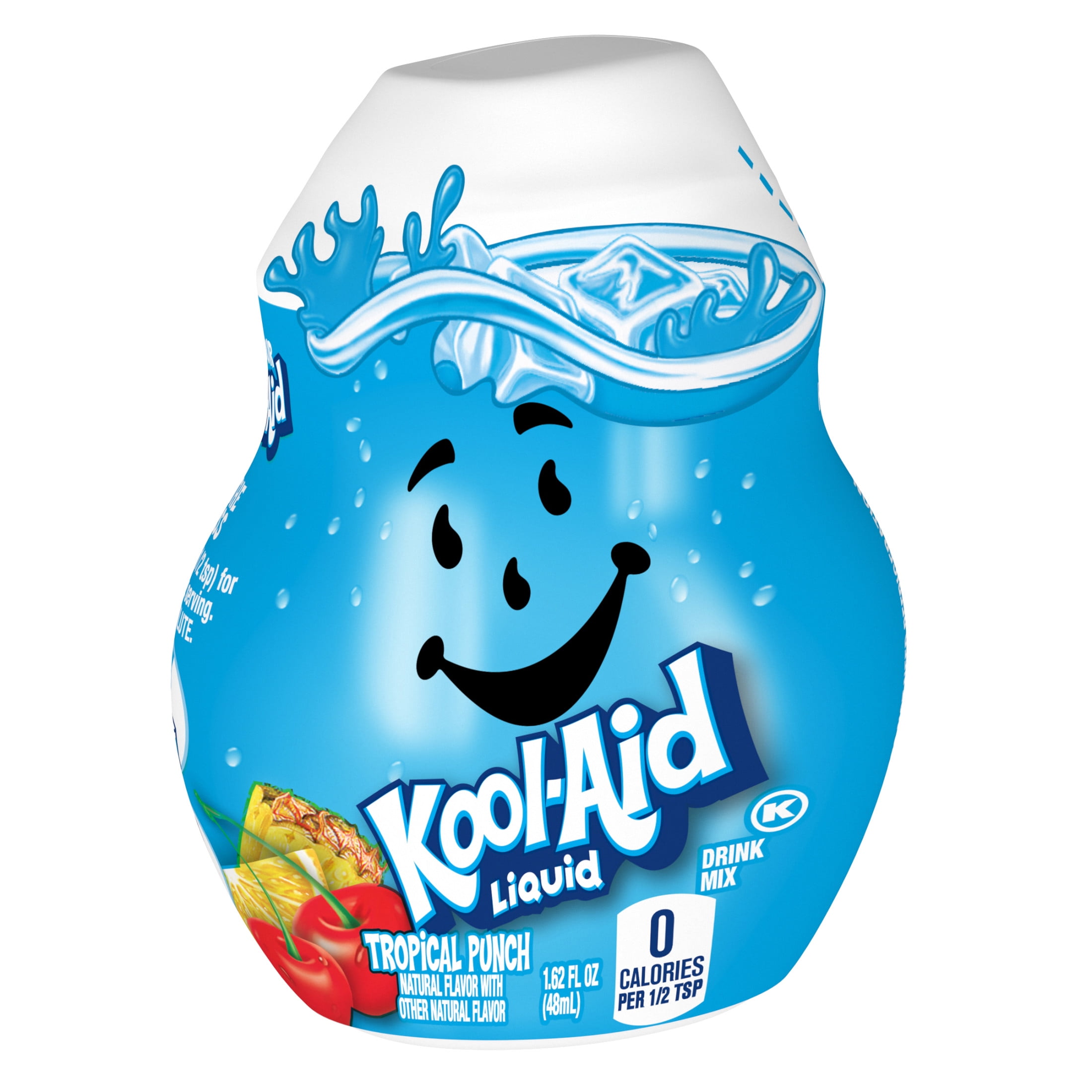 Kool-Aid Liquid Tropical Punch Naturally Flavored Soft Drink Mix, 1.62 fl oz Bottle