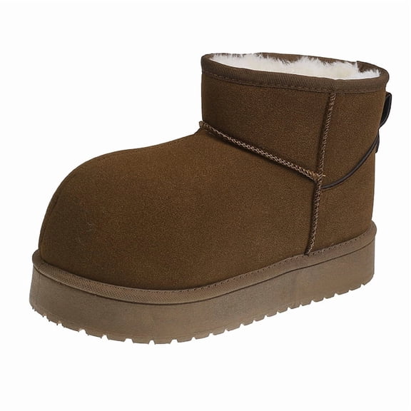 Women's warm and durable snow-resistant boots (beige)