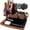 Walnut, variant on Gifts for Men Women Dad Husband Boyfriend Wood Phone Docking Station Nightstand Organizer for Men Birthday Gifts (Dark Brown)