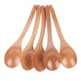 thumbnail image 1 of 5Pcs Wooden Spoons Honey Wooden Soup Spoons Behangroller Teaspoon With Long Handle For Eating Mixing Stirring Cooking, 1 of 8