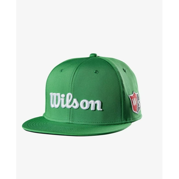 Wilson Staff Tour Flat Brim Golf Cap (Green, Adjustable) Hat NEW