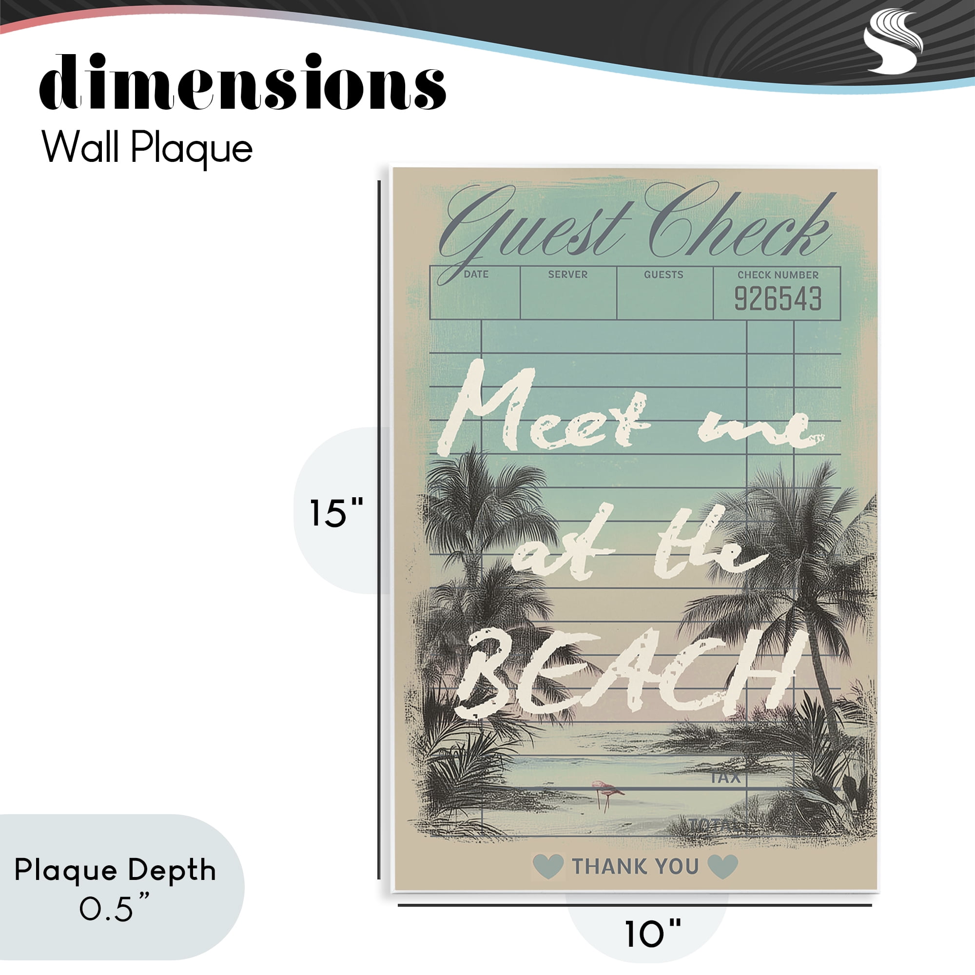 Stupell Industries Meet Me At Beach Check Wall Plaque Art, design by Annabelle Hall