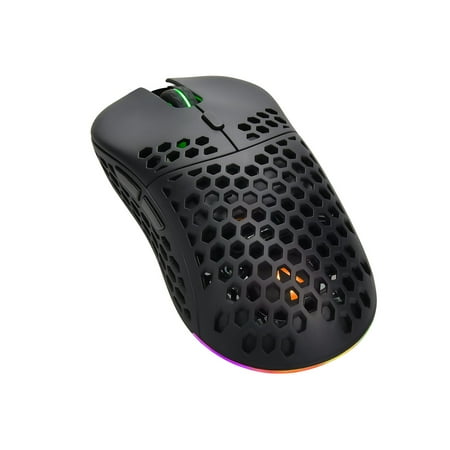 UPC: 0889028184592 | Monoprice Hyper-K Wireless Ultralight Gaming Mouse   PixArt Optical Sensor and Offers 6 Programmable DPI Settings Ranging from 800 to 16 000 DPI – Dark Matter