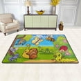 thumbnail image 3 of SKYSONIC Cartoon Wild Animals Lightweight Carpet Mats Area Soft Rugs Floor Mat Rug Decoration for Kids Room Living Room Bedroom 72 x 48 inches, 3 of 6