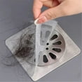 thumbnail image 6 of Last Chance Disposable Shower Drain Filter Hair Net C 3 Rolls,Disposable Shower Drain Hair Catcher Floor Drain Sticker Disposable Hair Drain Stickers Bathroom Hair Filter Hair Blocking Net, 6 of 9