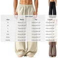 thumbnail image 3 of WRKEKC Joggers for Men Solid Drawstring Elastic Waist Curved Leg Pocket Trousers Loose Casual Sport Summer Breathable Lightweight, 3 of 6