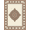 Taupe Cream Terracotta, Pattern 12, variant on ODIKA 8'x10' Washable Area Rug Dirt Trapper Rectangular Border Repeating Network Entry Trapping for Dining Room, Large Office, Lounge, Non-Slip Chair-Friendly Mat