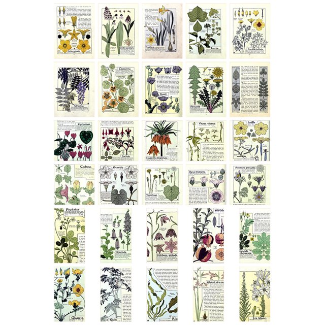 Scrapbook Paper Retro DIY: 60 Sheets Decorative Aesthetic Paper Journaling Paper