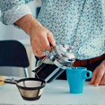 thumbnail image 4 of Stainless Steel Coffee Maker with Gold Filter for Tea and Coffee Powder Separation, 4 of 5