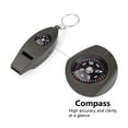 thumbnail image 3 of Huanledash Emergency Whistle Compass Magnifier Thermometer Crisp Sound Keychain Design 4 in 1 Multifunction Hiking Whistle Outdoor Supply, 3 of 7
