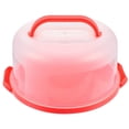 thumbnail image 1 of DEBGFS Cake Carrier Box Holder Portable Lid Stand Plastic Storage Keeper Handle Cover Plate Container Packing Cakes Pies Muffin, 1 of 6