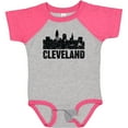 thumbnail image 3 of Inktastic Cleveland Skyline Grunge Boys or Girls Baby Bodysuit, 3 of 5