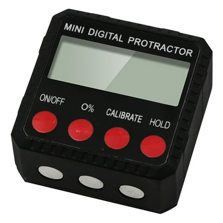 

Mini High Precision Zinc Alloy Electronic Protractor Digital Inclinometer Angle Gauge Meter Magnetic Measuring Tool Digital Level Box (Black)