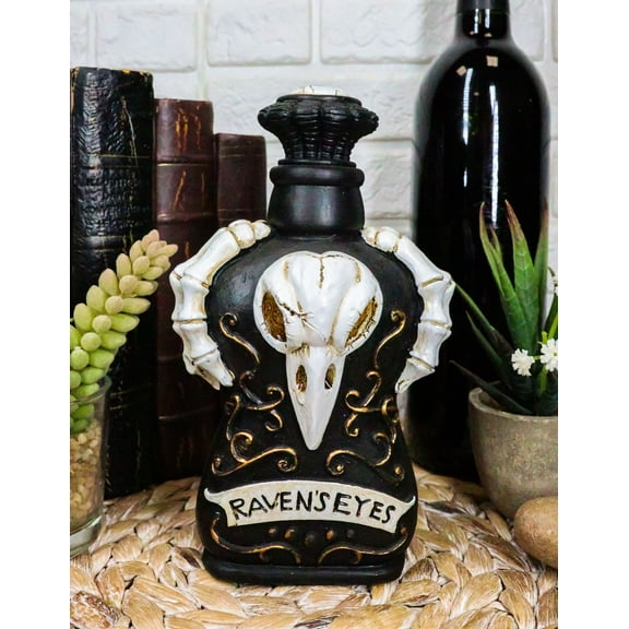 Witchcraft Mad Doctor Bone Skeleton Claws Poe Raven's Eyes Skull Potion Bottle