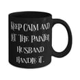 thumbnail image 2 of Funny Husband, Keep Calm and Let the Painter Husband Handle It, Brilliant Valentine's Day 15oz Mug For Husband, 2 of 2