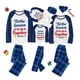thumbnail image 1 of Pijamas familiares a juego de Navidad, conjunto de pijamas a cuadros azules, temporada de Feliz Navidad, diseño exclusivo, 2023, 1 of 3