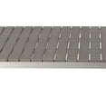 thumbnail image 4 of Sleek And Modish Trendy Anodized Aluminum Dining table, Gray- Saltoro Sherpi, 4 of 5