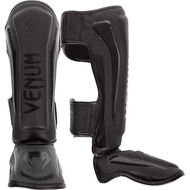Espinilleras Venum Elite Standup Matte Black M