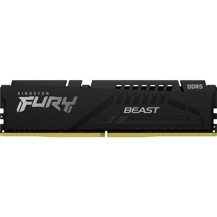 Kingston Fury Beast 16GB 5600MHz DDR5 CL40 DIMM Single Module Desktop Memory KF556C40BB-16 Black