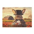 thumbnail image 2 of 2 Piece Soft Bathroom Rug Set An Easter Bunny Bath Mat and U-Shaped Toilet Contour Rug (16"x24"+20"x24"), 2 of 9