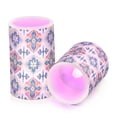 thumbnail image 7 of Yayeee Flameless Candles with Remote Flickering Battery Operated Multi Color Changing, Navy Blossom Mosaic, 7 of 7