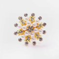 thumbnail image 4 of KAIYANG Juego de 6 anillos para servilletas con diseño de flores, perlas y diamantes de imitación, para bodas, fiestas, color dorado, 4 of 5