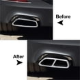 thumbnail image 2 of NS for BMW 5 Series G30 G31 18-22 Exhaust Muffler Pipe Tip Tailpipe Cover Silver, 2 of 5