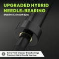 thumbnail image 4 of HANDBODE Olympic Barbell Bar 6 ft Weightlifting Bar for Powerlifting, Bench Press, Deadlift, Squat - 700 lb Capacity, Home & Gym Strength Training, Black, 4 of 10