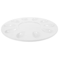 LOLIPPYY White Deviled Egg Tray for Storing and Serving with Multiple Compartments 16 Count
