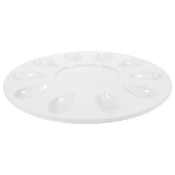 LOLIPPYY White Deviled Egg Tray for Storing and Serving with Multiple Compartments 16 Count