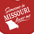 thumbnail image 4 of Inktastic Someone in Missouri Loves Me Boys or Girls Baby Bib, 4 of 4