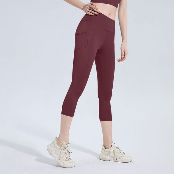 Pantalones deportivos casuales de cintura alta para mujer, con efecto lifting y medias de seda.