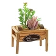 thumbnail image 1 of Macetas de madera, suculentas de simulación, bonsái, adornos creativos, flores, decoración de interiores, plantas verdes artificiales, 1 of 5