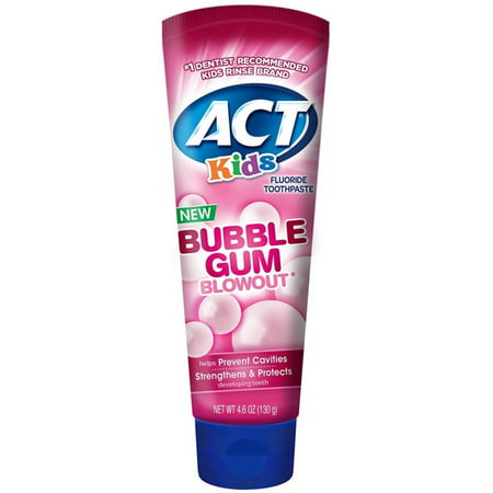 Loi sur les enfants Bubble Gum Dentifrice 4.6oz