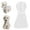 White, variant on kladzum Dog Raincoat Transparent Raincoat Dog Raincoat Spring and Summer Teddy Small Dog Puppy Raincoat Coat Transparent Pet Dog Rainwear Clothes for Small Dogs Cats