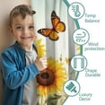 thumbnail image 3 of Blackout Kids Curtains,Sunflowers and Butterflies Childrens Insulated Curtains Set Of 2,Bedroom Essentials,Toddler Room Decor 42x84in(106x213cm), 3 of 4