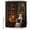 Orange White, variant on Halloween Shower Curtains for Bathroom, Farmhouse Vintage Scary Ghosts Pumpkin Cat Waterproof Fabric Shower Curtain, Decorative Bathroom Curtain for Bathtub, 72"x84", No Hooks Included