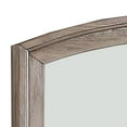 thumbnail image 2 of Mirror with Curved Top Frame and Weathered Look, Gray, 2 of 5