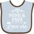 thumbnail image 3 of Inktastic Mimi and Papa Love Me for Grandchild Boys or Girls Baby Bib, 3 of 4