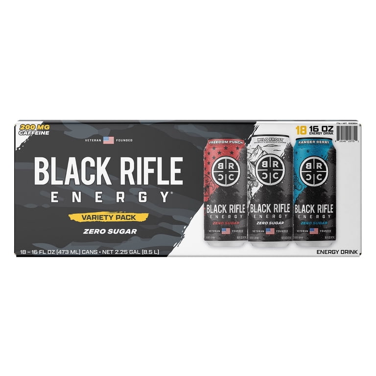 Black Rifle Energy Variety Pack, 16 Fluid Ounce (Pack of 18