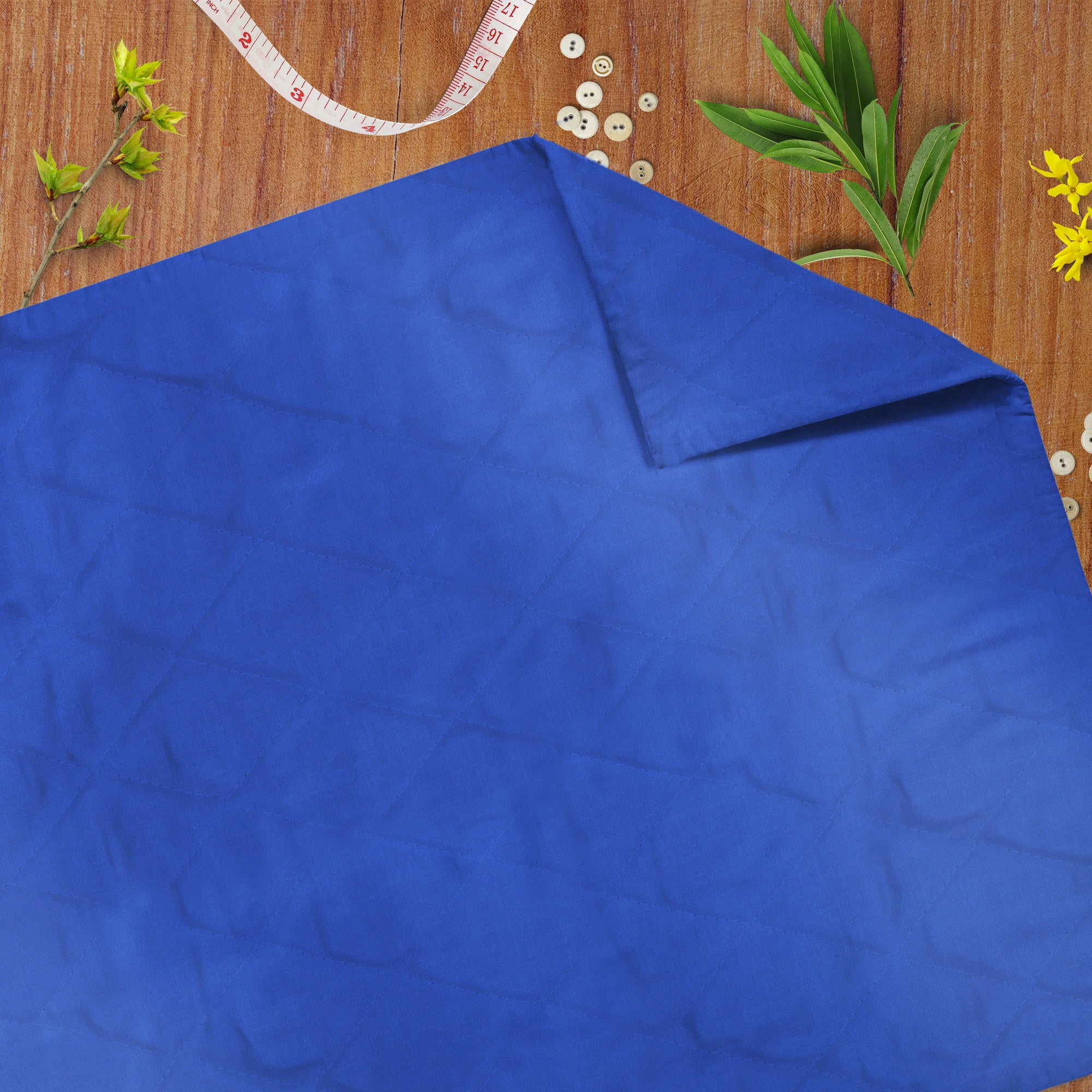 David Textiles 42" Cotton Double-Faced Quilt Solid Fabric By the Yard, Blue